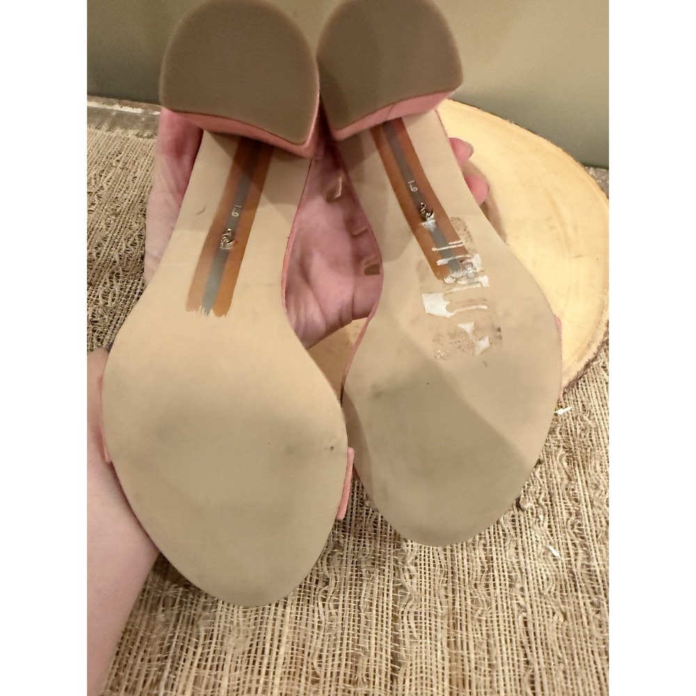 Sam Edelman Womens Yaro Ankle Strap Pink Rose Suede Block Heel‎ Sandal Sz-9 - Picture 11 of 11